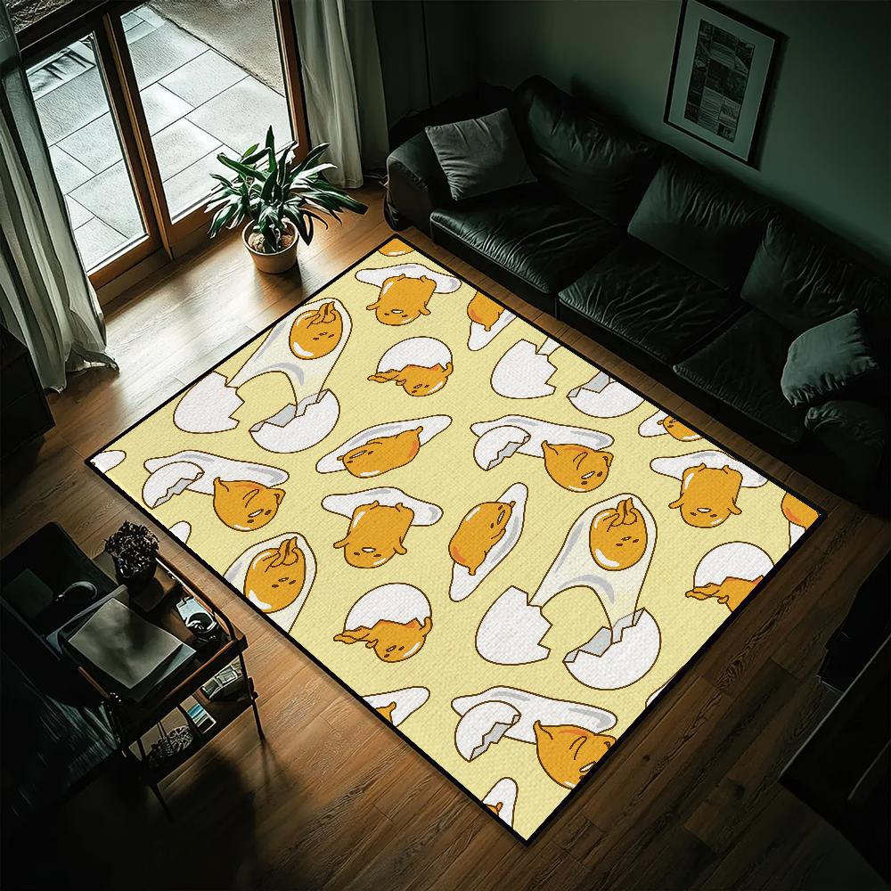 

Cute Gudetama Lazy EGG Small Carpet Bedside Kitchen Bath Living Home House Bedroom Floor Mat Doormat Decoration 40cm x 60cm