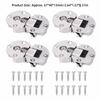 4pcs Zinc Alloy Concealed Cabinet Hinge Semicircular Folding Door Hinge Flap Door Hinge  Desks