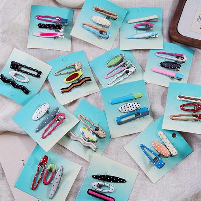 Dopamine Girl Colorful Makeup Duckbill Clips Set - Hairpins & Hair Accessories for Side Bangs