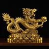 Feng Shui Bring Wealth Money Dragon Statue Wealth Handcrafted Zodiac Mascot Home Decor Office Entryway Decor Chinese Culture