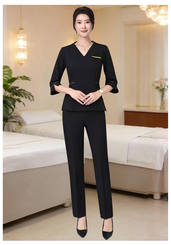 High-End Women's Beautician Work Uniform - Korean Spa & Medical Aesthetics Style
