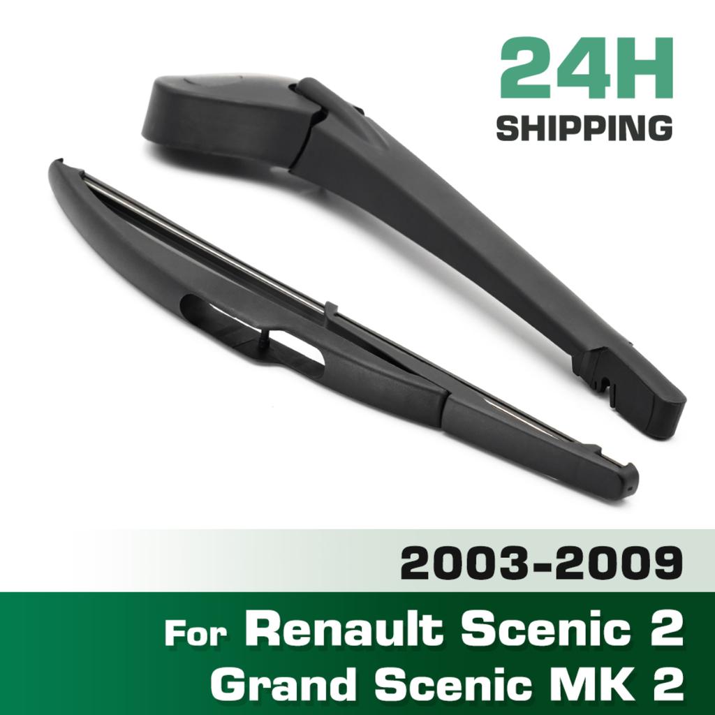 Wiper 10" Rear Wiper Blade & Arm Set Kit For Renault Scenic 2 / Grand Scenic MK 2 Windshield Windscreen Tailgate Window