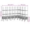 Planter with Trellis White 200 x 160 x 142.5 cm PP
