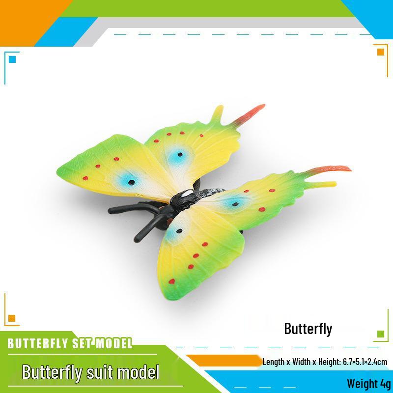 Colorful Swallowtail Butterfly Model for Children's Cognitive and Scene Decoration