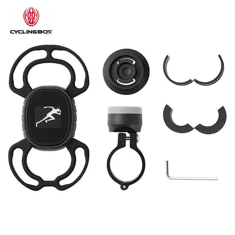 Silicone Shockproof Bike Phone Holder for Handlebars - Quick Release Mount for Mountain and Road Navigation
