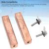 2 Sets Swimming Pool Copper Electrodes Effective Ionization Low Power Consumption for Power Ionizer Chamber