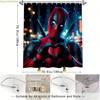 1Pc Marvel Shower Curtain Deadpool Shower Curtain, Printed Pattern Bathroom Set, Bathroom Decorative Shower Curtain With Hooks