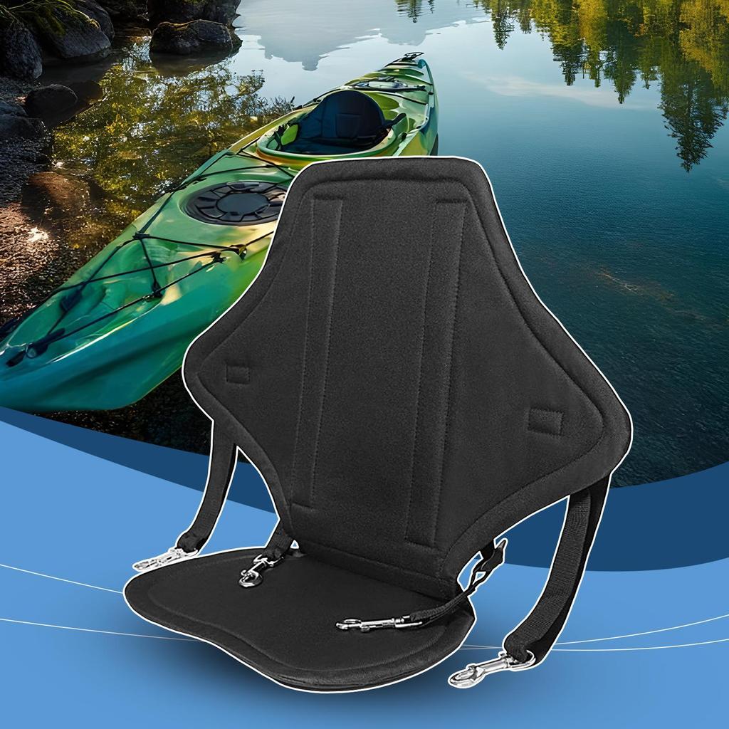 Kayak Seat Replacement Waterproof Kayak Seat Cushion Padded Adjustable Replacement Seating With Storage Bag For Camping Concert
