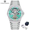 New Pagani Design 42mm Automatic Mechanical Watch Luxury Sapphire Glass Skeleton 100m Waterproof Stainless Steel Men's Watch