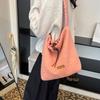 Borsa a Spalla in Peluche Monocolore Ampia Borsa Tote Borsa Sottobraccio Morbida Stile Minimalista Borsa di Design di Nicchia Per Donna Inverno Quotidiano