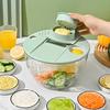 Multifunctional Salad Spinner & Vegetable Cutter: Fruit Spinner, Cucumber, and Potato Shredder/Slicer with Dehydrator