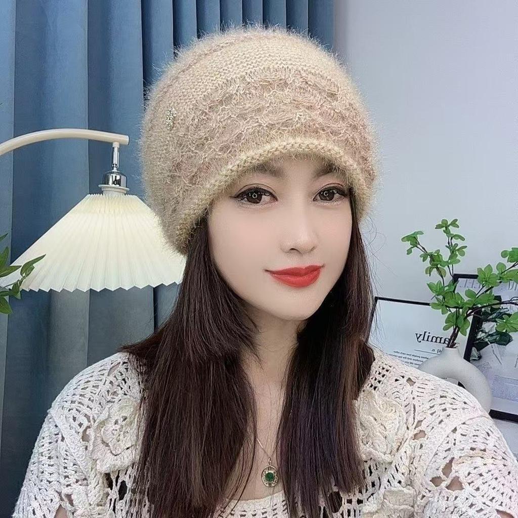 Fashion Hats Winter New Arrival Double-layer Handmade Knit Beanie - Extra Thick and Warm for Women