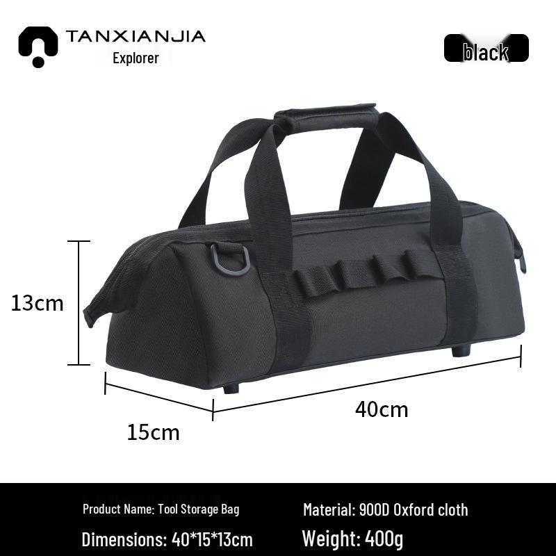 Portable Outdoor Peg & Tool Storage Bag for Camping чёрный