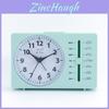 Modern Plastic Analog Alarm Clock With Mechanical Hands For Kids Room And Dormitory