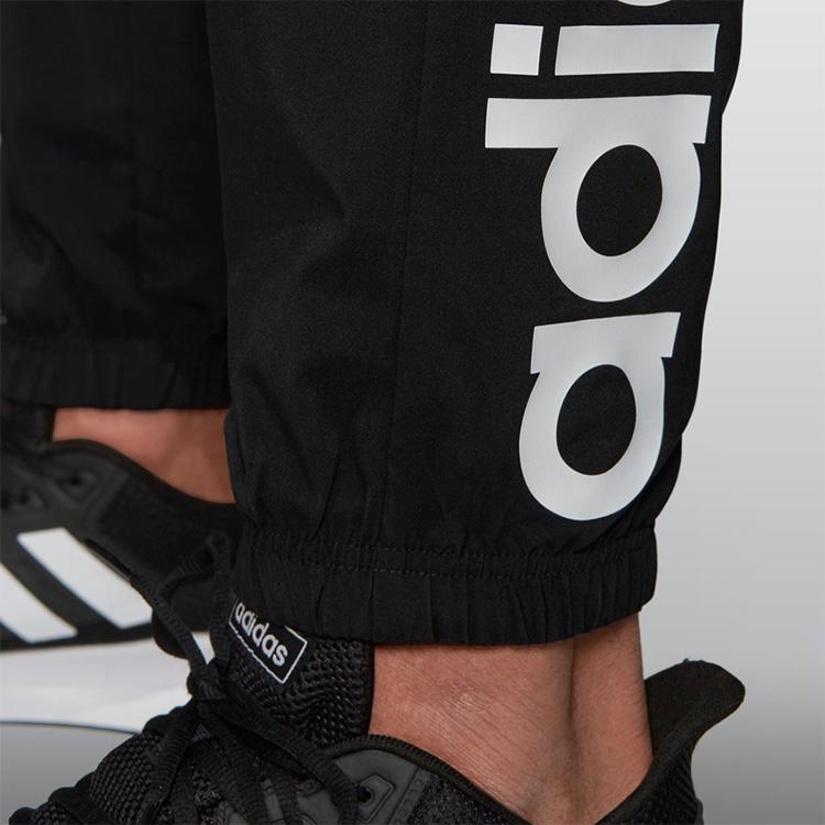 Adidas Pantaloni da allenamento Essential Linear Stanford da uomo Neri DQ3099