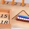 Montessori Zahlen 1-9 11-19 1-19 Internationale Version Perlenrahmen Mathematisches Spielzeug Farbige Perlen Zehnerschritte Brett Gruppe Lernspielzeug