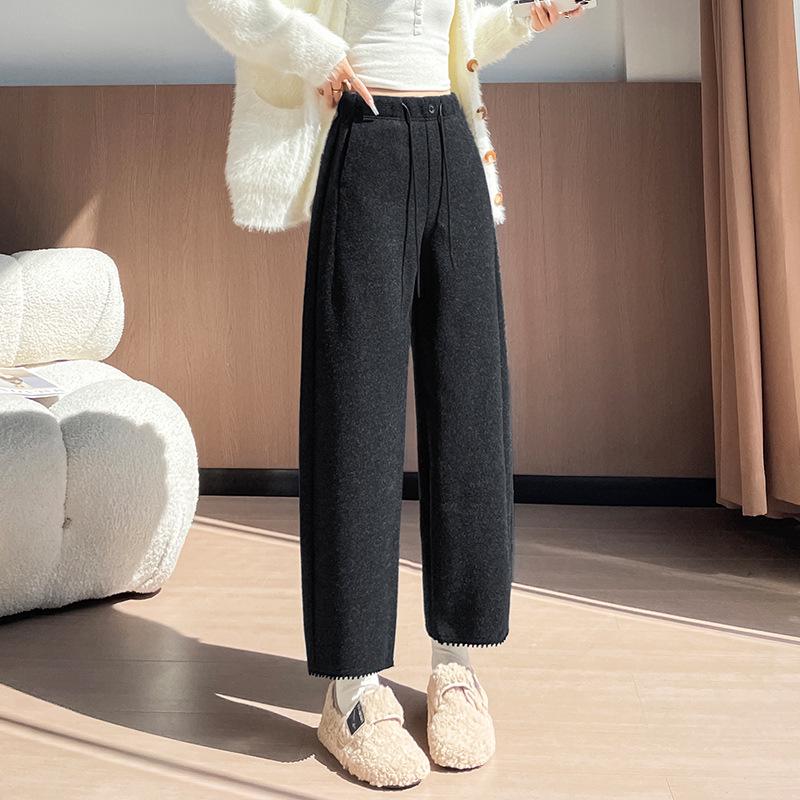 Women s 2025 Autumn/Winter High-Waisted Slimming Wide-Leg Pants S /26 [Recommended for 85-95 lbs]