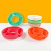 Snack Bowl Silicone Snack Platter for 40 Oz Cups Reusable Snack Tray 4-Compartment Snack Container for Cup Accessories Easy To Clean Serving