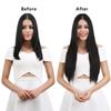Estensioni Capelli 24 Pollici 16 Clip Acconciatura Lunga Liscia Sintetiche Bionde Nere Extension Resistenti al Calore Capelli Finti Uso Quotidiano