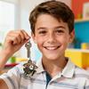 Cute Cartoon - Themed Keychain With Metal Chain – Adorable Accessory For Keys & Bags, Ideal Gift For Friends, Family, Or Collectors