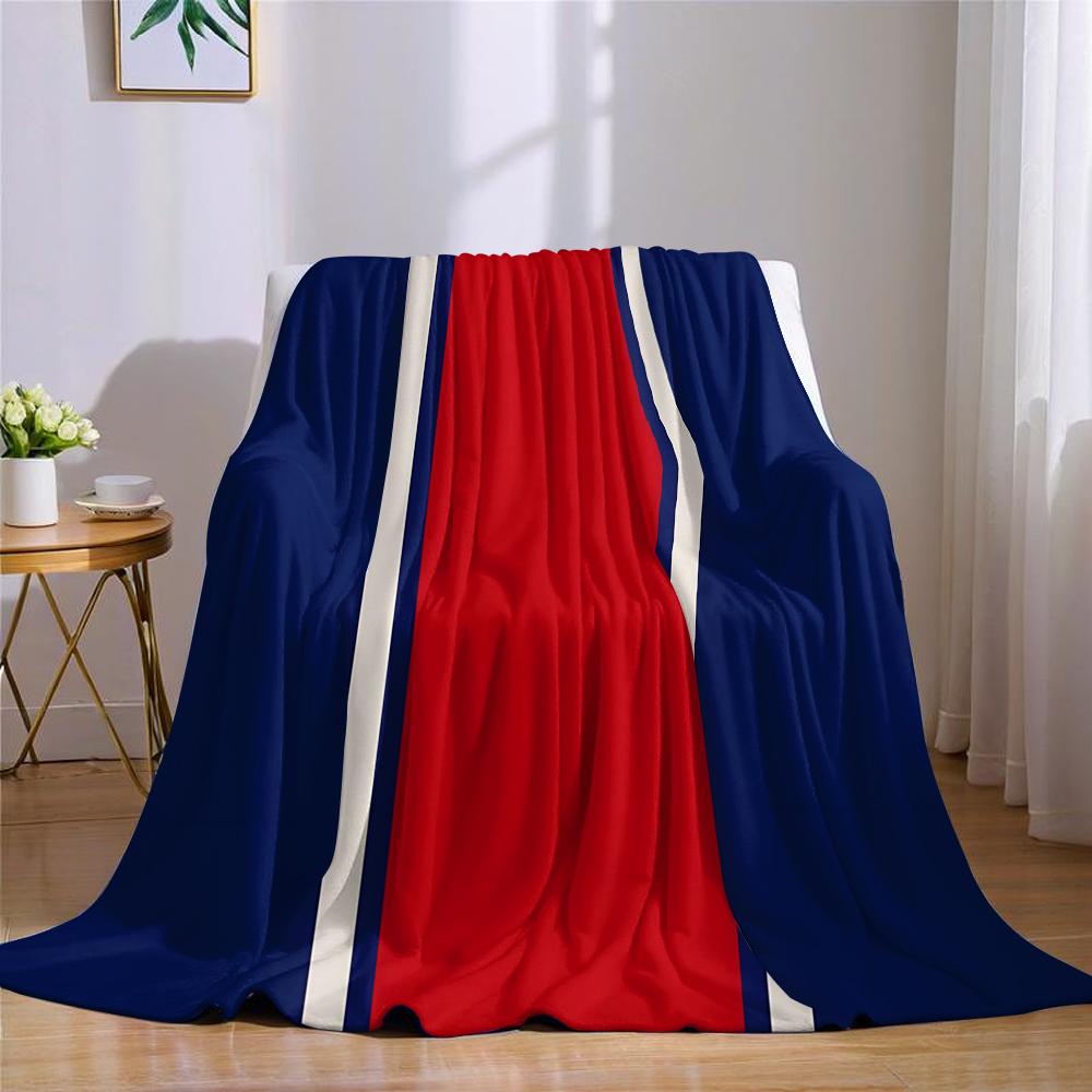 Nautische Streifen Flanelldecke Warm Weich Halloween Weihnachten Sofa Warm Gemütlich Dekorative Deko Geschenk für Alle Jahreszeiten