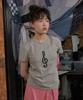 Okkitteu Music Note T-Shirt Gray