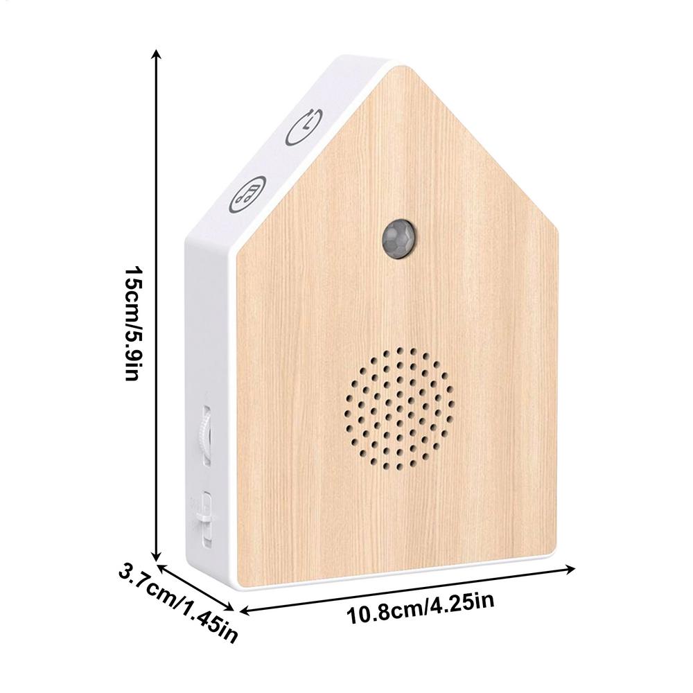 Portable Birdsong White Noise Machine, Birdsong Music Box, Relaxing Natural Sound Device with Motion Sensor, Touch-sensitive