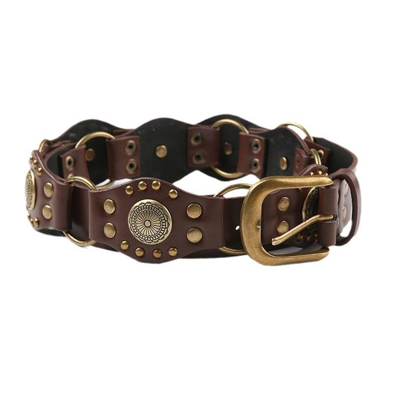 Western Cowboy-style Women's Patchwork Accessories, Alloy Retro Belts, Women's Decorative Skirts, Work Pants, Heavy Industry Wide Belts
