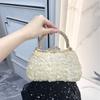 Wedding premium light luxury sequined bead handbag foreign trade dress party handmade dinner bag