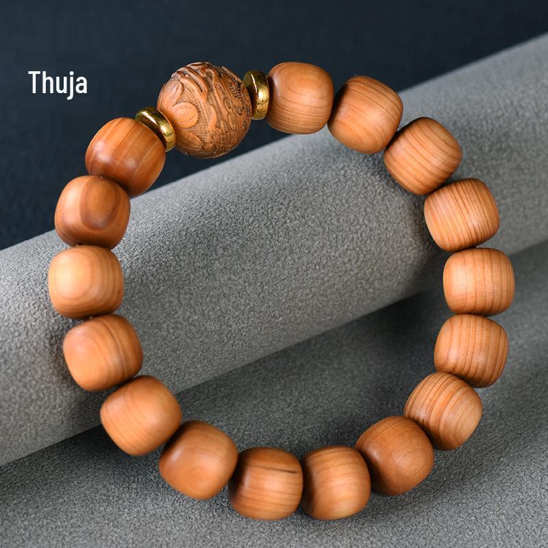 Yabai High Oil Old Style Bead Carving Wealth & Treasure Buddhist Hand Jewelry