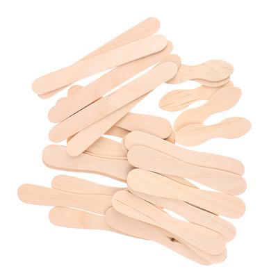 50Pcs Waxing Spatula Wooden Stick Disposable Tongue Depressor Wax Applicator