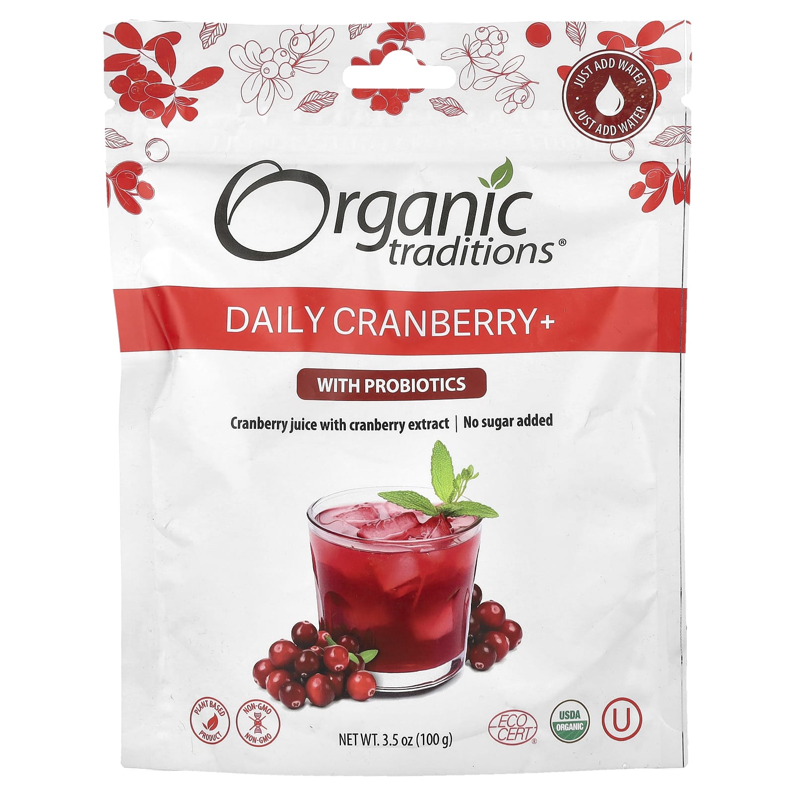 

Daily Cranberry+ with Probiotics, 100g (3.5oz)