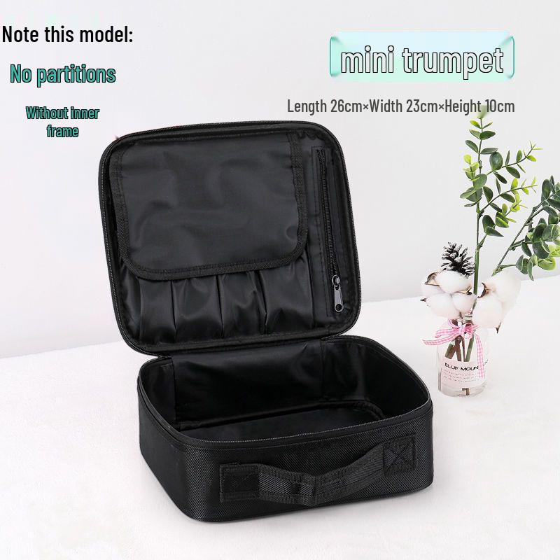 

Large Professional Cosmetic Storage Bag with Mirror - Portable Microblading Makeup Bag for Artists