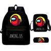 Among Us Two-Piece Backpack Space Werewolf Primary And Secondary School Students Cartoon Schoolbag Three-Piece Satchel Pencil Case