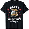Happy Valentines Day Golf Cart Sports Lover Hearts T-Shirt