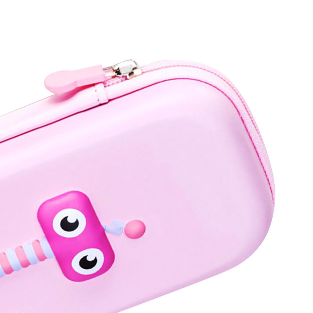 3D Robot Pencil Case Kids Cartoon Pencil Box EVA Large Capacity Pen Holder Portable Pencil Pouch for