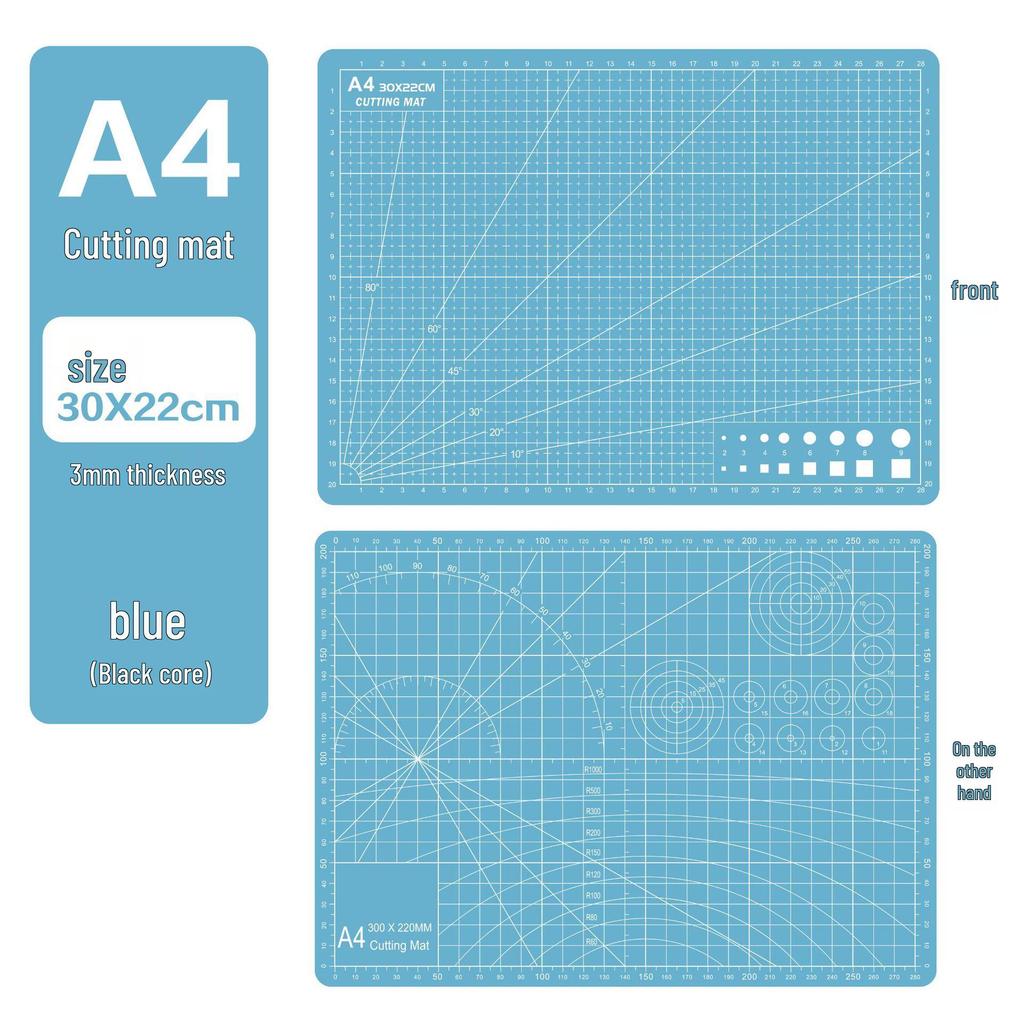 A4 3mm Thick Cutting Mat - Durable Handmade Desktop Pad for Paper Cutting & Writing