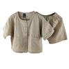 Kids' Summer Retro Cotton-Linen Suit: Korean Style, Single-Breasted, Loose Fit for Boys & Girls.