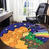 1 Stück Fantasy Universum Büro Runder Teppich, Matte Geeignet Für Büro, Unter Bürostühlen Schlafzimmer Wohnzimmer Heimdekoration, Zimmer Deko