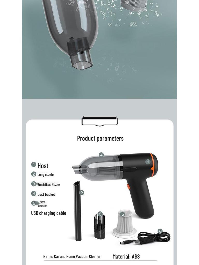 High-Power Handheld Wireless Car & Home Vacuum Cleaner