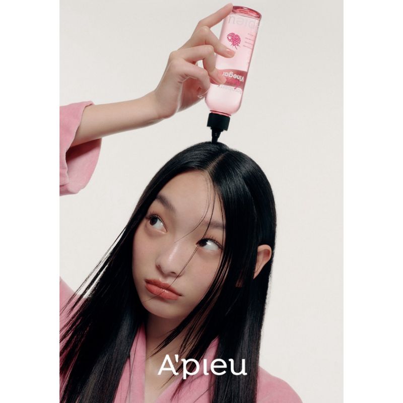 A'PIEU Raspberry Hair Vinegar 200ml | pH Balancing Hair & Scalp Care for Smooth, Shiny Hair