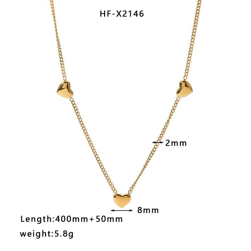 Ins Best Selling 316L Stainless Steel 18K Face Textured Oval Pendant Charms Necklace for Women Waterproof Jewelry