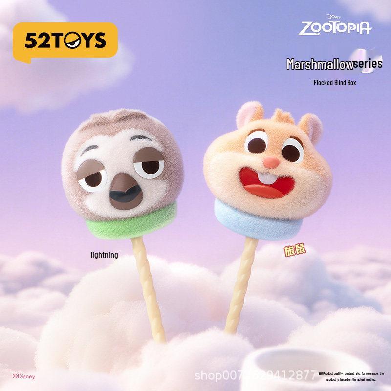 Zootopia Marshmallow Series Blind Box Flocked Figure Ornament by 52TOYS