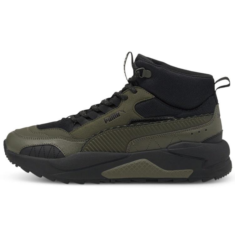 PUMA X-Ray 2 Square Mid WTR Running Shoes Unisex Green/Black Men s 373020-05 EU 35.5