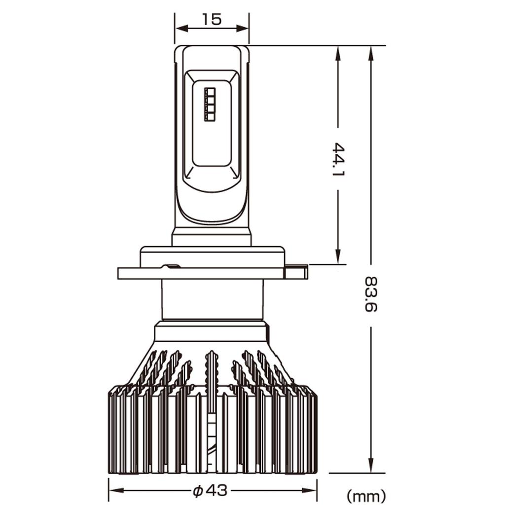 Daytona Motorcycle LED Headlamp Bulb H7 Precious Ray Inspection 98623 (Vehicle Compliant)