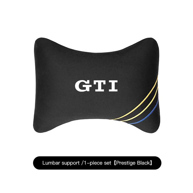 Car Headrest Cover Auto Seat Cover Head Neck Rest Pillow For VW GTI Polo Golf MK6MK7 Passat Atlas Jetta Tiguan Arteon CC Hub Cap