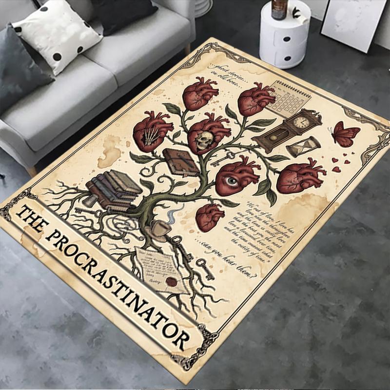 

2025 New Heart Flower Carpet Rug for Living Room Bedroom Home Sofa Decoration,Kids play Non-slip Floor Mat 40x60cm( 15x23in )