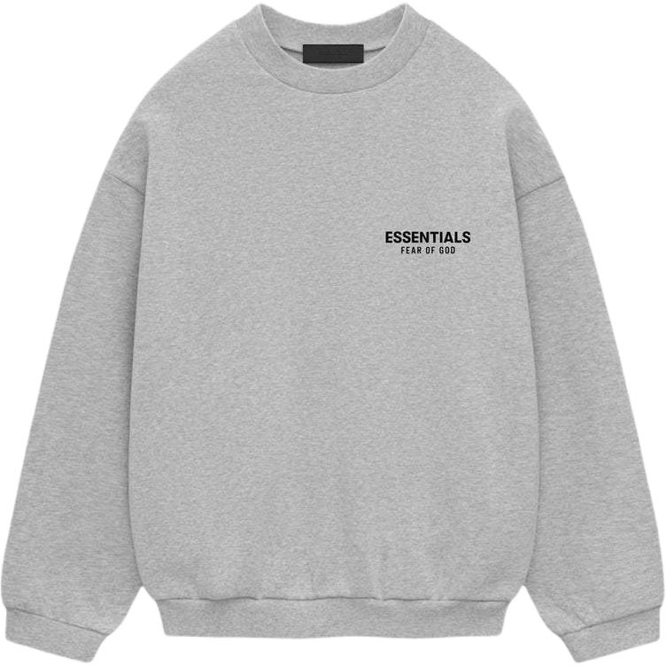 Fear of God Essentials Fleece Crewneck II Light Heather Grey Men Tops 192HO246268F