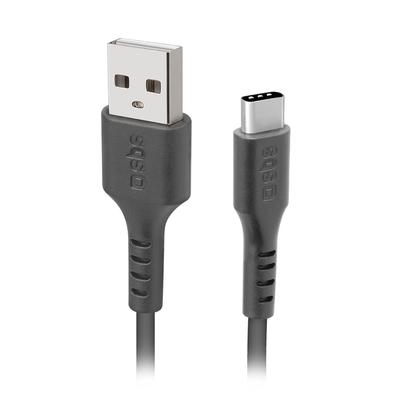 Kabel Przewód USB-A - USB-C 1.5m - Czarny