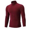Men S Half Turtleneck Knit Sweater Solid Color Casual Spring Autumn